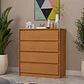 Cómoda Noëlle 4 cajones Cinamomo 99,2 x 89 x 47,3 cm - Miniatura 1