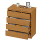 Cómoda Noëlle 4 cajones Cinamomo 99,2 x 89 x 47,3 cm - Miniatura 2