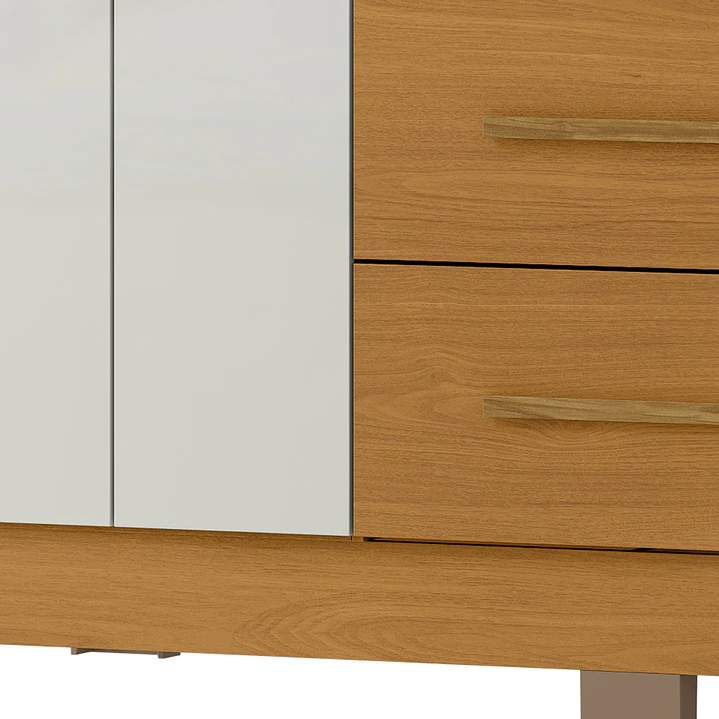 Closet 4 puertas 3 cajones Versalles 190 x 152,4 x 46,5 Cinamomo/ Off white 7