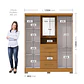 Closet 4 puertas 3 cajones Versalles 190 x 152,4 x 46,5 Cinamomo/ Off white - Miniatura 9