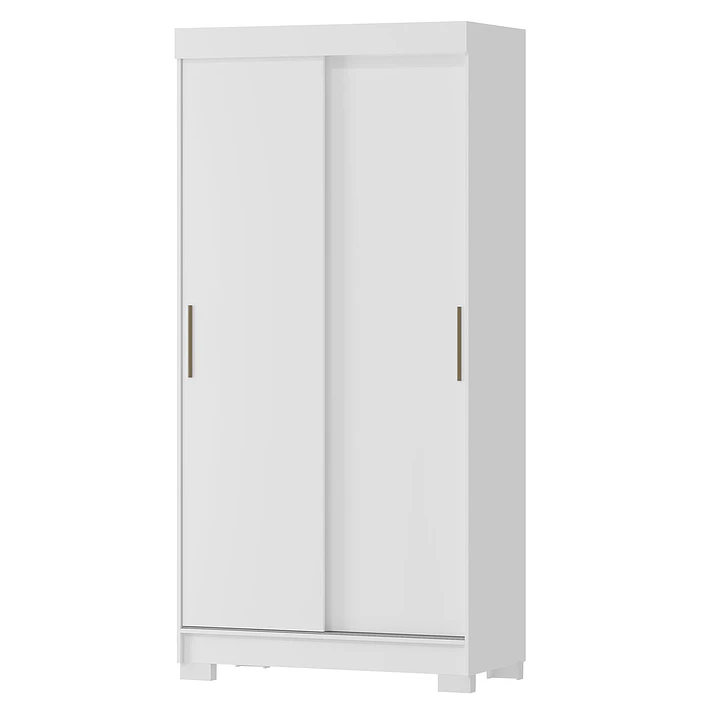 Closet 2 puertas corredera Lumière 190 x 91,7 x 46,5 Blanco Nieve 3