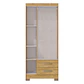 Closet 3 puertas Classic Marroco / Ripado 188 x 80 x 46 - Miniatura 4