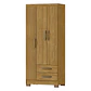 Closet 3 puertas Classic Marroco / Ripado 188 x 80 x 46 - Miniatura 3