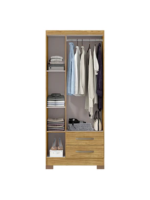 Closet 3 puertas Classic Marroco / Ripado 188 x 80 x 46
