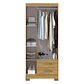 Closet 3 puertas Classic Marroco / Ripado 188 x 80 x 46 - Miniatura 2