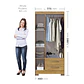 Closet 3 puertas Classic Marroco / Ripado 188 x 80 x 46 - Miniatura 5