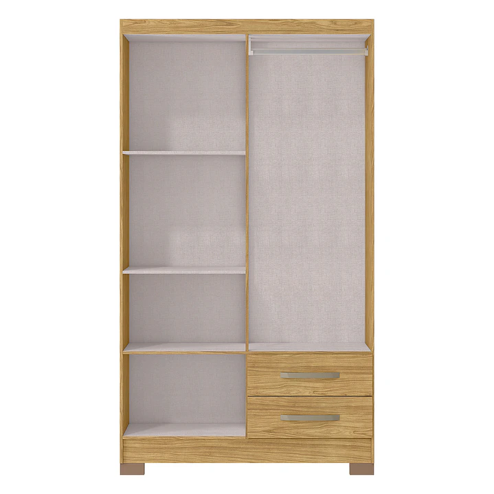 Closet 4 puertas Classic Marroco / Ripado 188 x 104,8 x 46,5 4