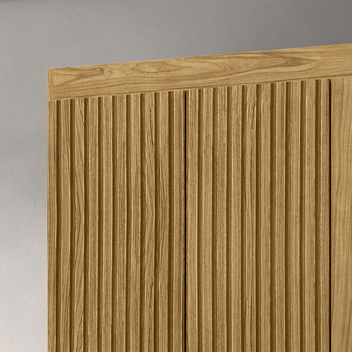 Closet 4 puertas Classic Marroco / Ripado 188 x 104,8 x 46,5 6