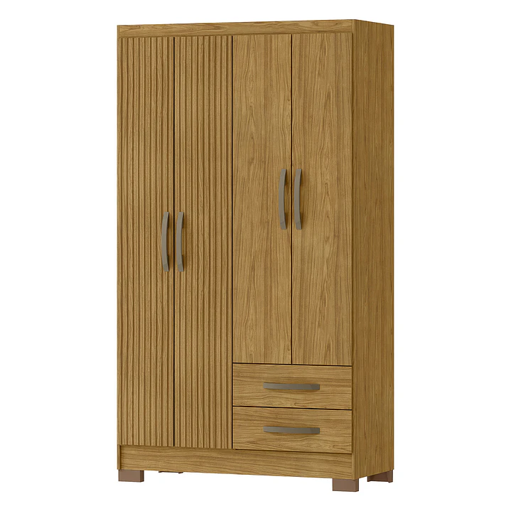 Closet 4 puertas Classic Marroco / Ripado 188 x 104,8 x 46,5 3