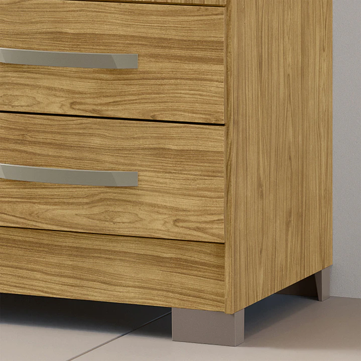 Closet 4 puertas Classic Marroco / Ripado 188 x 104,8 x 46,5 7