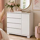 Comoda 4 cajones 1 puerta Alessia Blanca 100 x 99,3 x 41 - Miniatura 1