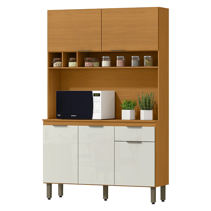 Kit Mueble de Cocina Rouse Cinamomo/ Off white 190 x 120 x 38,5 3