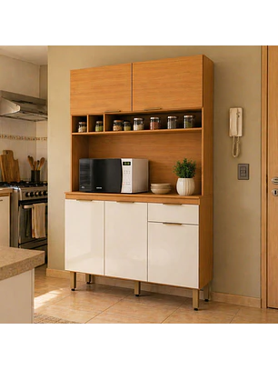 Kit Mueble de Cocina Rouse Cinamomo/ Off white 190 x 120 x 38,5