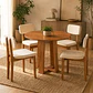 Juego de comedor Artemis 4 Sillas 1.0 Beige - Miniatura 1