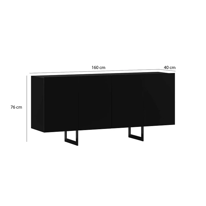 Buffet Zentra 160x40x76 cm 3