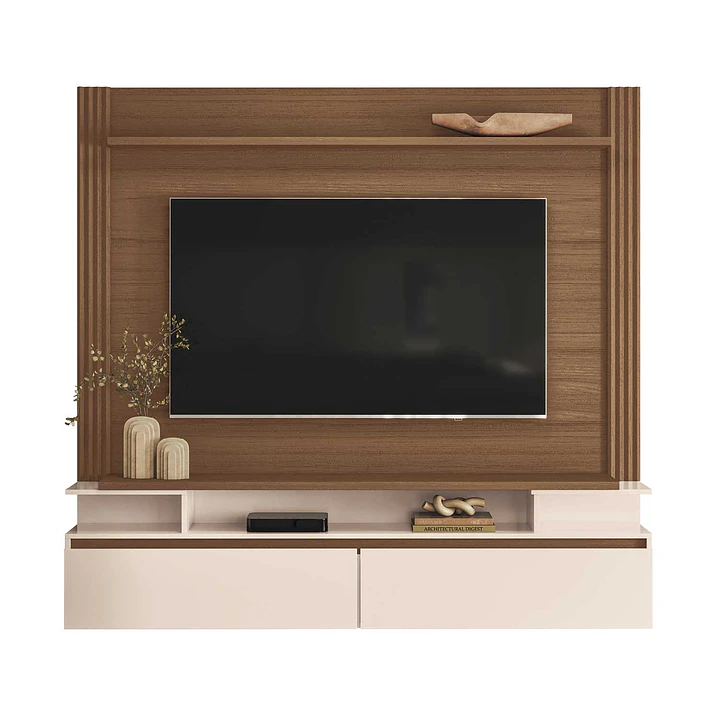 Home TV Panel Capri 1.8 Castaño / Off White 4