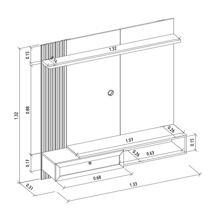 Home TV Panel Nápoles 55