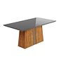Juego de comedor 6 sillas Glamour Vidrio Gris - Miniatura 4