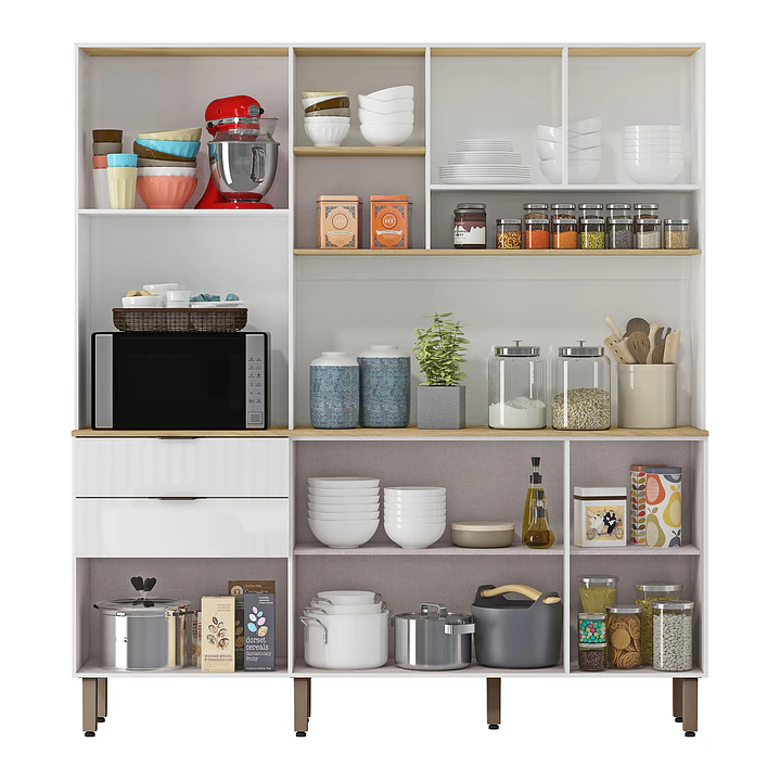 Kit Mueble de Cocina Magnolia Blanco nieve 195 x 177,9 x 38 cm 2