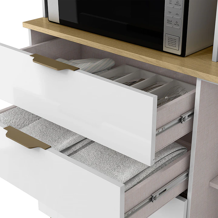 Kit Mueble de Cocina Magnolia Blanco nieve 195 x 177,9 x 38 cm 4