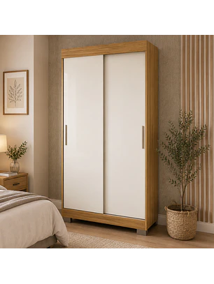 Closet 2 puertas corredera Lumière 190 x 91,7 x 46.5 Marroco off White