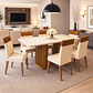 Juego de Comedor 6 sillas Real Beige 82 cm x 90 cm x 160 cm - Miniatura 1