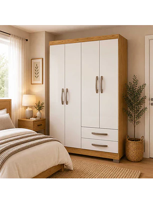 Closet 4 puertas Classic Marrocos / Off  188 x 104,8 x 46,5