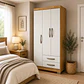 Closet 3 puertas Classic Marrocos / Off white 188 x 80 x 46     - Miniatura 1