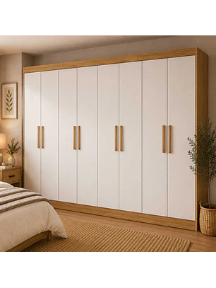 Closet 8 puertas Neo Marrocos/ Off white 200 x 236,8 x 46.5
