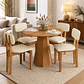 Juego de comedor 4 sillas Isis Cinamomo 1.0 Beige - Miniatura 1