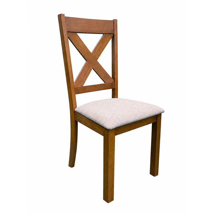 Juego de comedor madera Aline 6 sillas Crossback Café 3