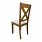 Juego de comedor madera Aline 6 sillas Crossback Café - Miniatura 4