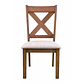 Juego de comedor madera Aline 6 sillas Crossback Café - Miniatura 5