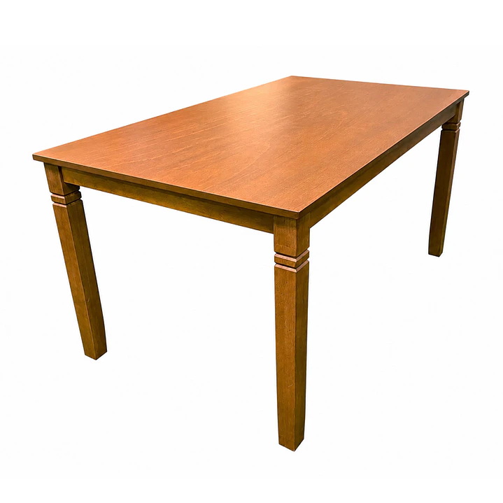 Juego de comedor madera Aline 6 sillas Crossback Café 7