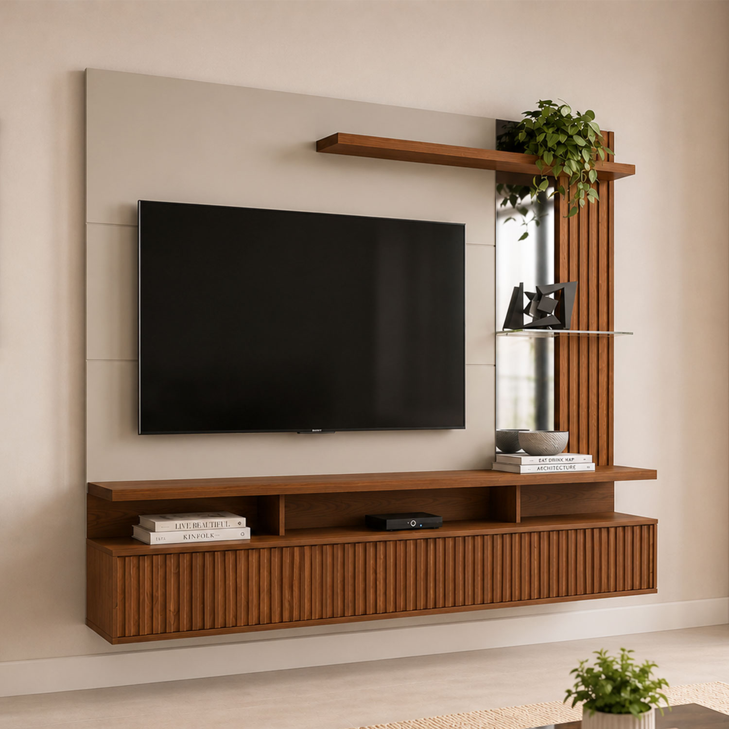 Home TV Panel Dijon Tv 60" Freijo Off White