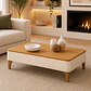 Mesa de Centro Niza Off White / Cinamomo 32 x 60.5 x 100cm - Miniatura 1