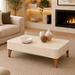 Mesa de Centro Niza Off White 32 x 60.5 x 100cm - Miniatura 1