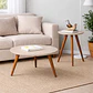 Set Mesa de Centro + Mesa Lateral Alba Off White - Miniatura 1