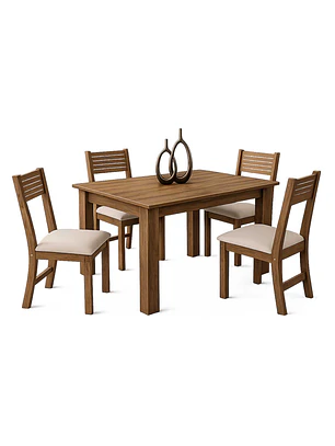 Juego de comedor 4 sillas Destiny Beige 75,1 x 75 x 110 cm
