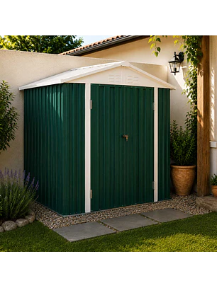Bodega Jardín Con Repisas 198x126x212 Homeshed Verde