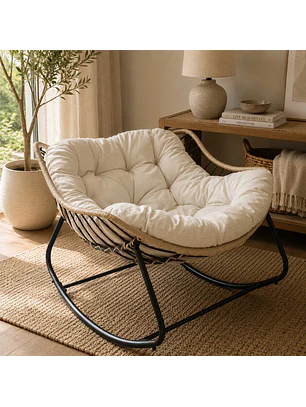 Silla Mecedora Rocking Chair Natal Marfil