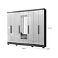 Clóset 8 puertas Diplomata Freijo off White con espejo - Miniatura 4
