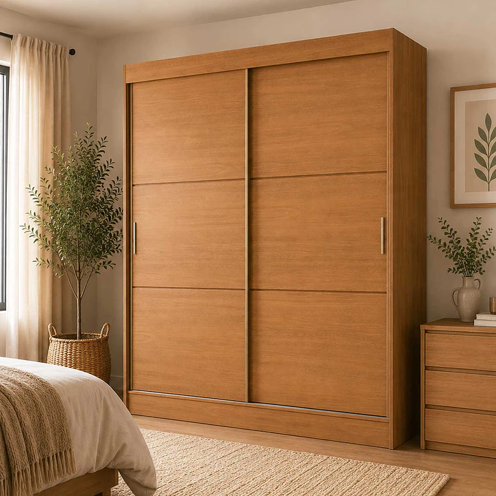 Clóset 2 puertas corredera Palermo Cinamomo 1