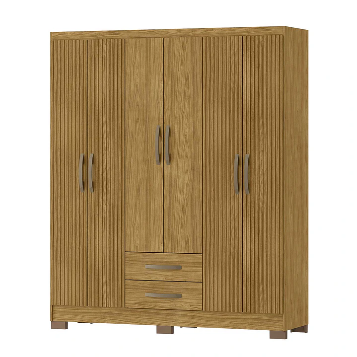 Closet 6 puertas Classic Marrocos Marroco / Ripado 188 x 156,6 x 46,5 3