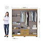 Closet 6 puertas Classic Marrocos Marroco / Ripado 188 x 156,6 x 46,5 - Miniatura 7