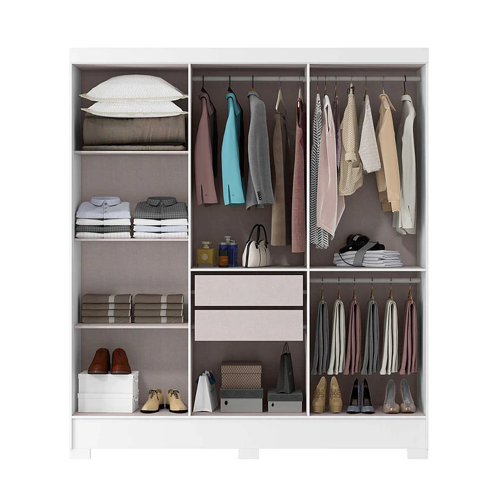 Clóset 6 puertas Nativo blanco 200,6 x 175,2 x 46,2 2