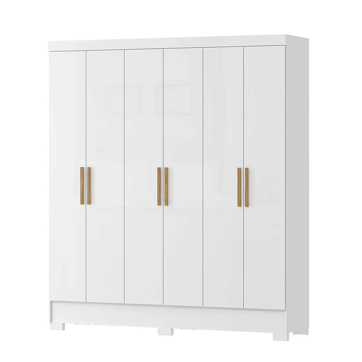 Clóset 6 puertas Nativo blanco 200,6 x 175,2 x 46,2 3