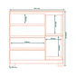 Cómoda 4 cajones 1 puerta Alessia Marroco / Marroco 100 x 99,3 x 41 - Miniatura 7