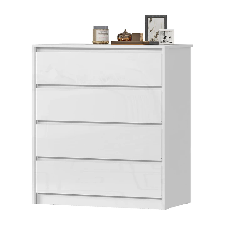 Cómoda Noëlle 4 cajones Blanca 99,2 x 89 x 47,4 3
