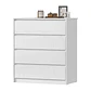 Cómoda Noëlle 4 cajones Blanca 99,2 x 89 x 47,4 - Miniatura 3